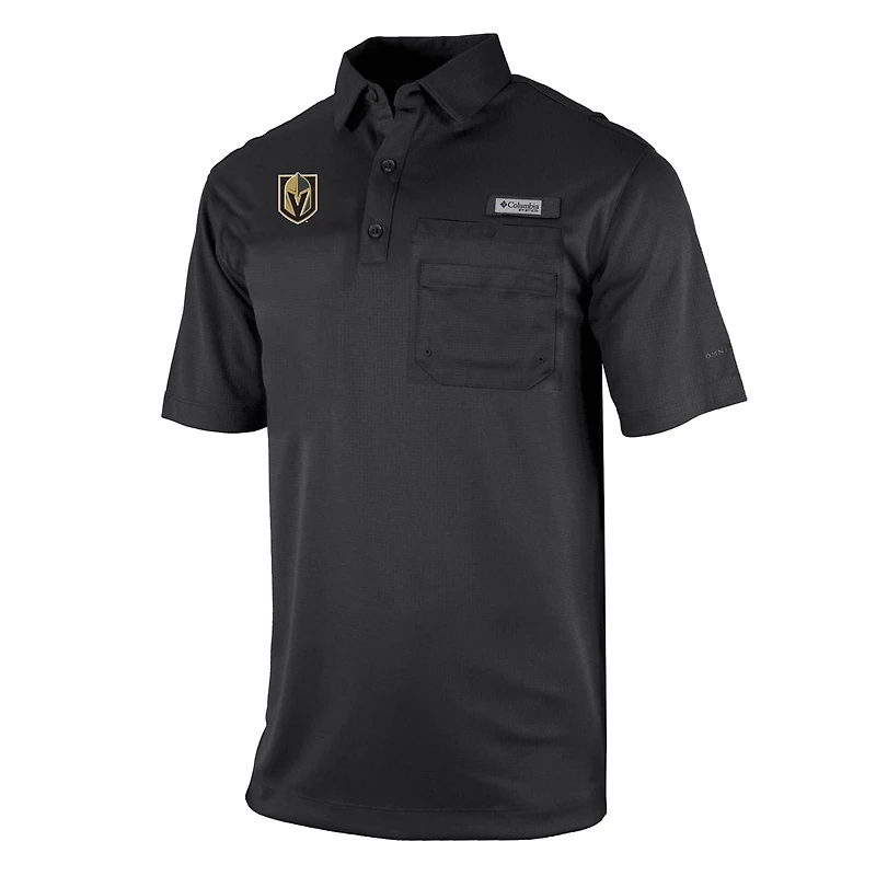 Columbia Vegas Golden Knights Flycaster Omni-Wick Pocket Polo