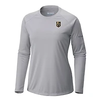 Columbia Vegas Golden Knights Omni-Shade Tidal Tee II Raglan Long Sleeve T-Shirt
