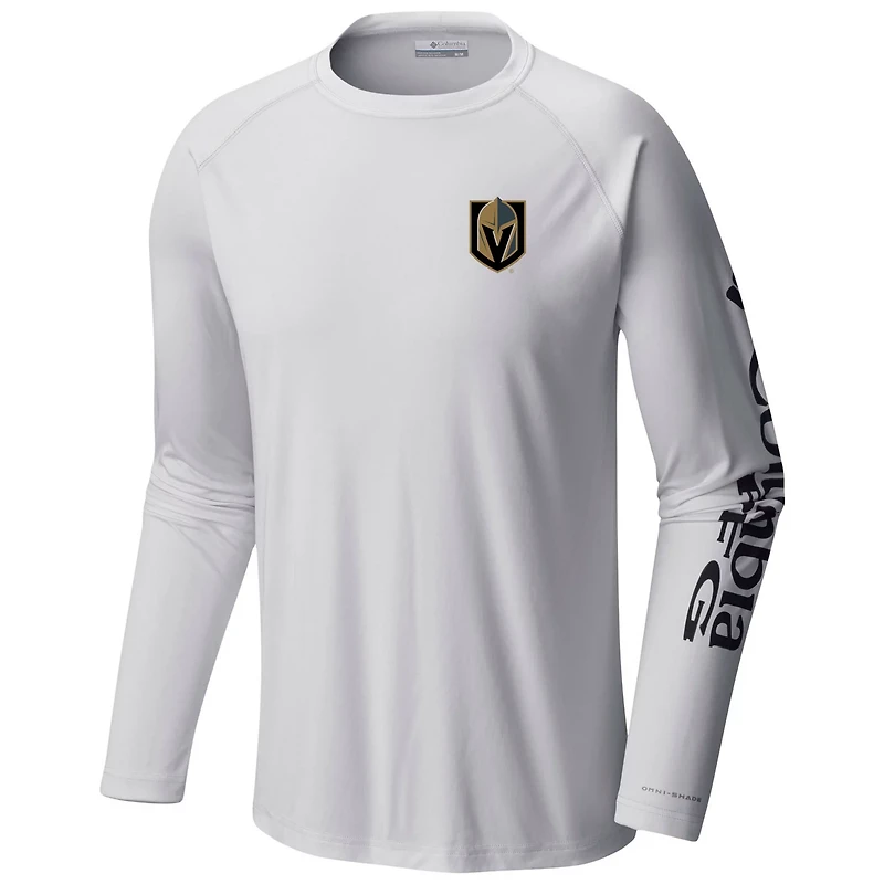 Columbia Vegas Golden Knights Terminal Tackle Omni-Shade Raglan Long Sleeve T-Shirt