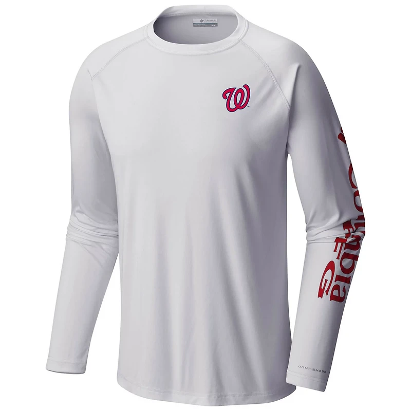 Columbia Washington Nationals Terminal Tackle Long Sleeve T-Shirt