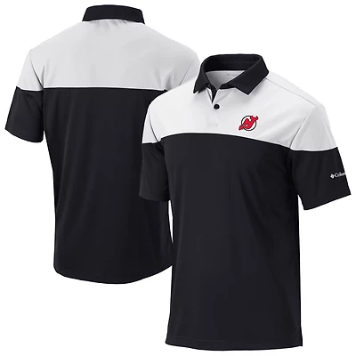 Columbia White New Jersey Devils Best Ball Omni-Wick Polo