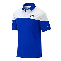 Columbia White Tampa Bay Lightning Best Ball Omni-Wick Polo