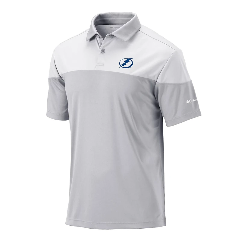 Columbia White Tampa Bay Lightning Best Ball Omni-Wick Polo