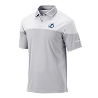 Columbia White Tampa Bay Lightning Best Ball Omni-Wick Polo