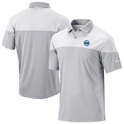 Columbia White Utah Hockey Club Best Ball Omni-Wick Polo