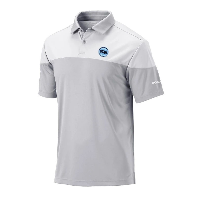 Columbia White Utah Hockey Club Best Ball Omni-Wick Polo