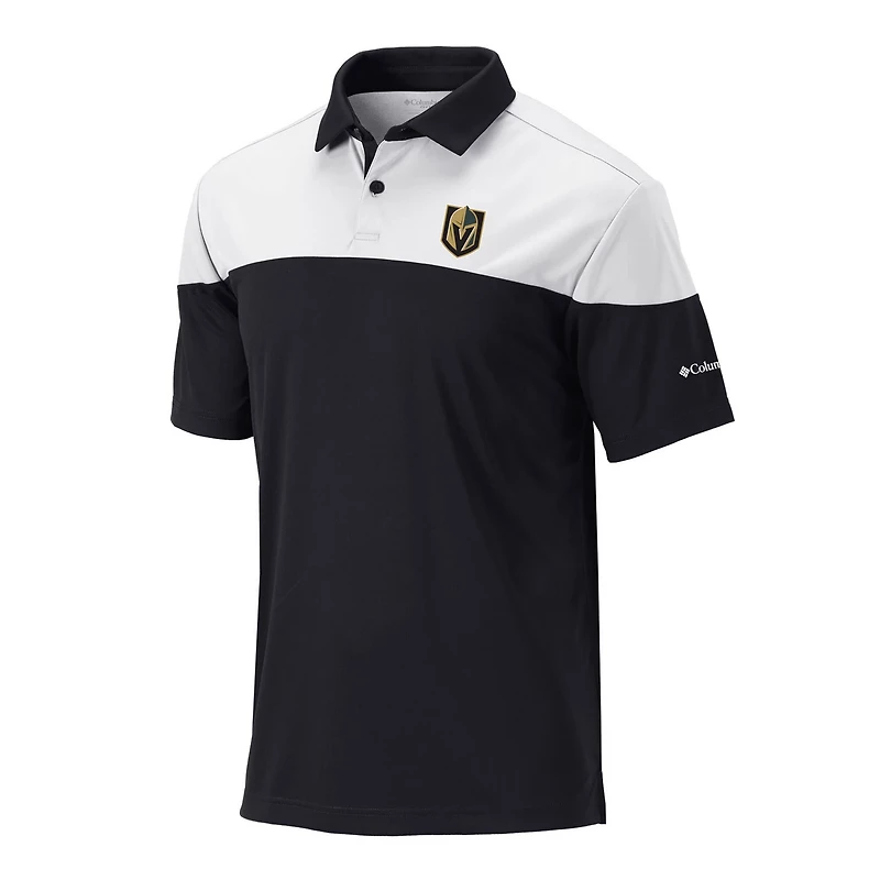 Columbia White Vegas Golden Knights Best Ball Omni-Wick Polo