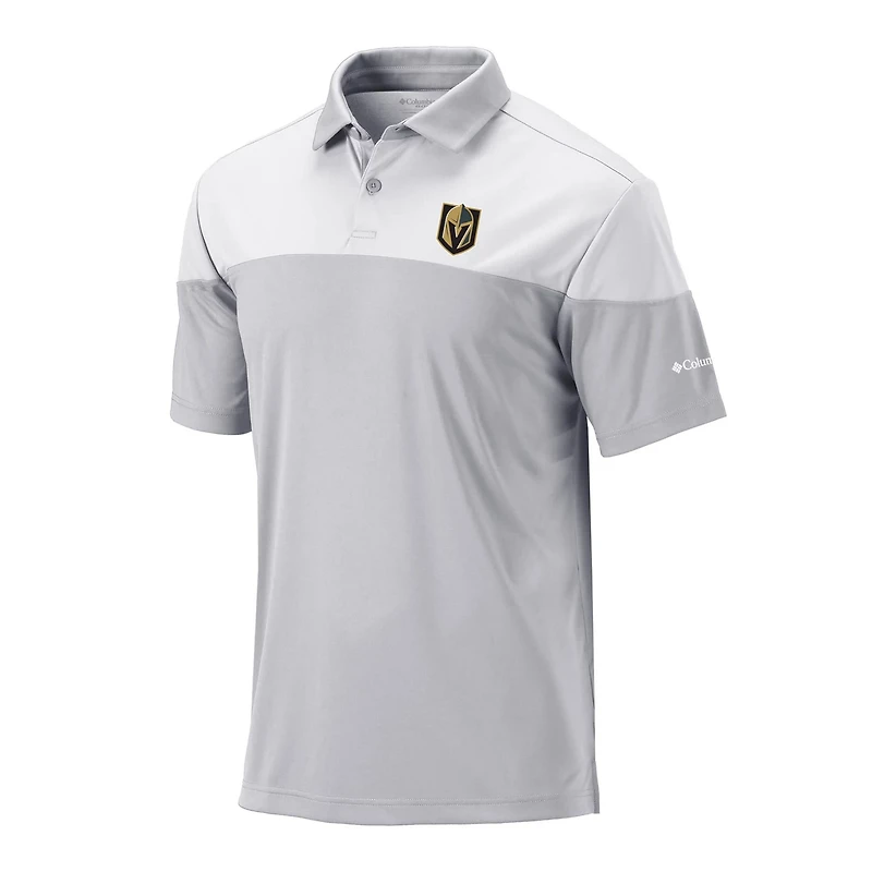 Columbia White Vegas Golden Knights Best Ball Omni-Wick Polo
