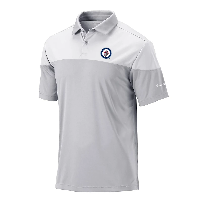 Columbia White Winnipeg Jets Best Ball Omni-Wick Polo