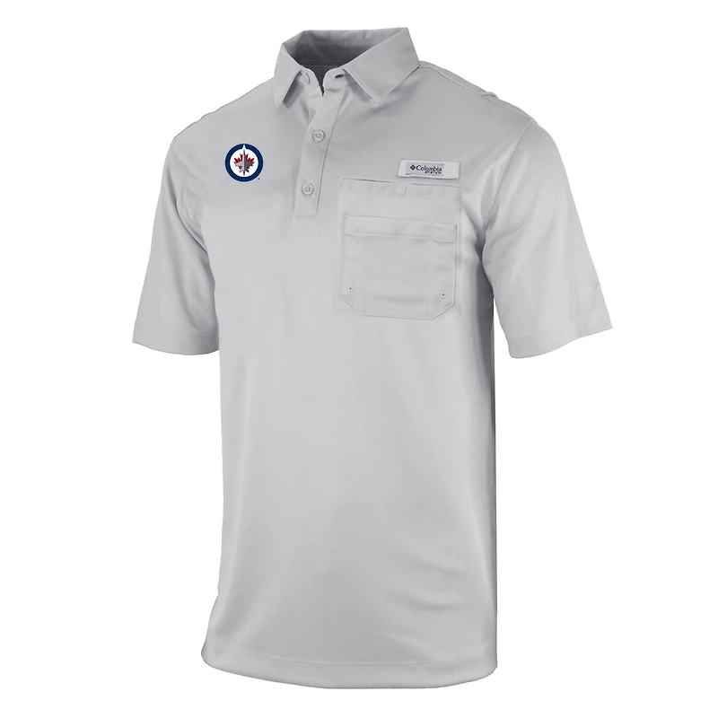 Columbia Winnipeg Jets Flycaster Omni-Wick Pocket Polo
