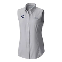 Columbia Winnipeg Jets Tamiami Omni-Shade Sleeveless Button-Up Shirt