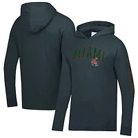 ComfortWash Miami Hurricanes Long Sleeve Hooded T-Shirt