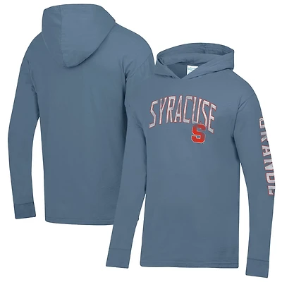 ComfortWash Syracuse Orange Long Sleeve Hooded T-Shirt