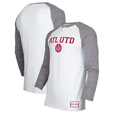 Concepts Sport /Charcoal Atlanta United FC Concord Henley Raglan Long Sleeve T-Shirt