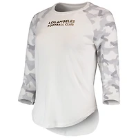 Concepts Sport /Gray LAFC Composite 3/4-Sleeve Raglan Top