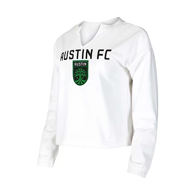 Concepts Sport Austin FC Sunray Notch Neck Long Sleeve T-Shirt