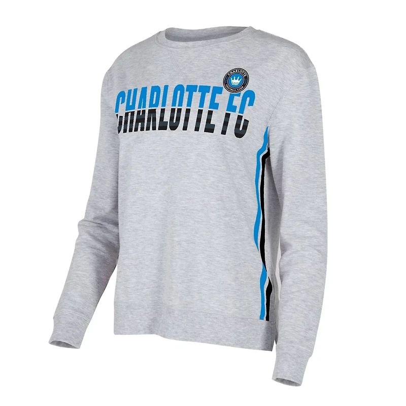 Concepts Sport Charlotte FC Cedar Tri-Blend Long Sleeve T-Shirt