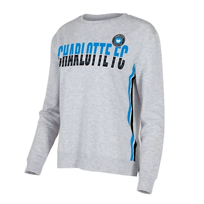 Concepts Sport Charlotte FC Cedar Tri-Blend Long Sleeve T-Shirt