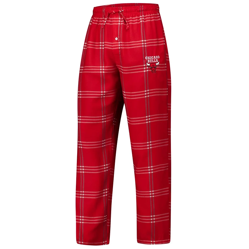 Concepts Sport Chicago Bulls Petition Long Sleeve T-Shirt and Plaid Pant Set