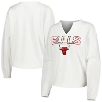 Concepts Sport Chicago Bulls Sunray Notch Neck Long Sleeve T-Shirt