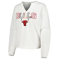 Concepts Sport Chicago Bulls Sunray Notch Neck Long Sleeve T-Shirt