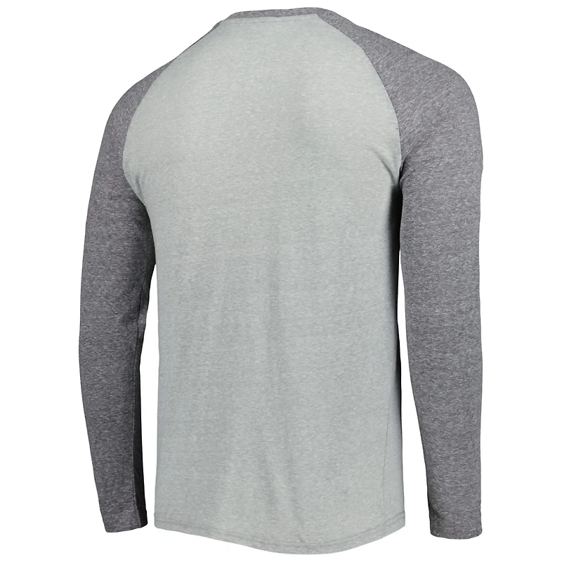 Concepts Sport Heathered Gray/Heathered Atlanta United FC Ledger Raglan Long Sleeve T-Shirt
