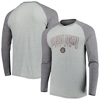 Concepts Sport Heathered Gray/Heathered Atlanta United FC Ledger Raglan Long Sleeve T-Shirt