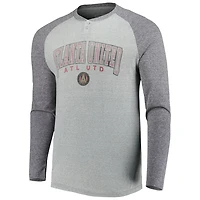 Concepts Sport Heathered Gray/Heathered Atlanta United FC Ledger Raglan Long Sleeve T-Shirt
