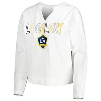 Concepts Sport LA Galaxy Sunray Notch Neck Long Sleeve T-Shirt