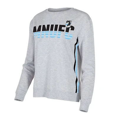 Concepts Sport Minnesota United FC Cedar Tri-Blend Long Sleeve T-Shirt