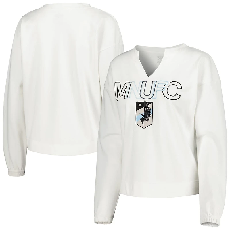 Concepts Sport Minnesota United FC Sunray Notch Neck Long Sleeve T-Shirt