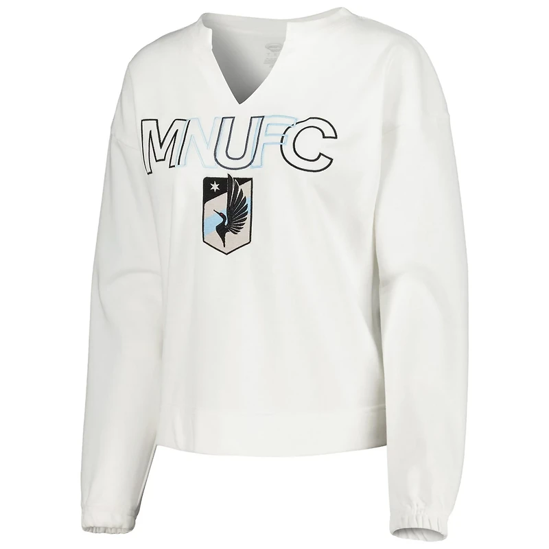 Concepts Sport Minnesota United FC Sunray Notch Neck Long Sleeve T-Shirt