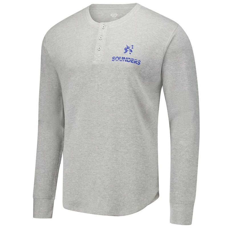 Concepts Sport Seattle Sounders FC Region Thermal Knit Henley Long Sleeve T-Shirt