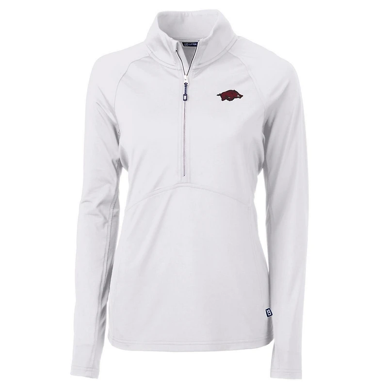 Cutter Buck Arkansas Razorbacks Adapt Eco Knit Half-Zip Pullover Jacket