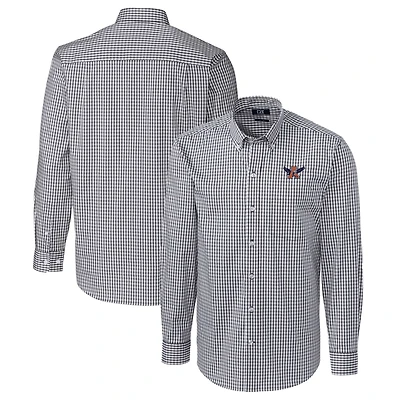 Cutter  Buck Auburn Tigers Easy Care Stretch Gingham Long Sleeve Button-Down Shirt