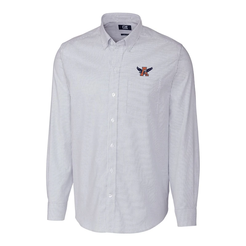 Cutter  Buck Auburn Tigers Vault Stretch Oxford Stripe Long Sleeve Button-Down Shirt