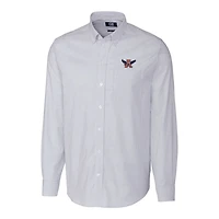 Cutter  Buck Auburn Tigers Vault Stretch Oxford Stripe Long Sleeve Button-Down Shirt