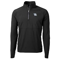 Cutter  Buck Black Kentucky Wildcats Adapt Eco Knit Hybrid Recycled Quarter-Zip Pullover Top