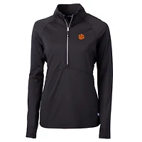 Cutter  Buck Clemson Tigers Adapt Eco Knit Half-Zip Pullover Jacket