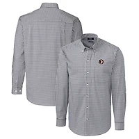 Cutter  Buck Florida State Seminoles Easy Care Stretch Gingham Long Sleeve Button-Down Shirt