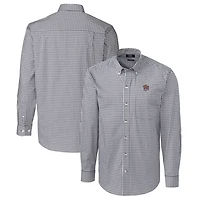 Cutter  Buck LSU Tigers Easy Care Stretch Gingham Long Sleeve Button-Down Shirt