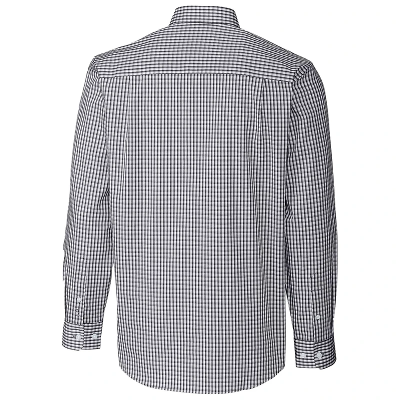 Cutter Buck LSU Tigers Easy Care Stretch Gingham Long Sleeve Button-Down Shirt