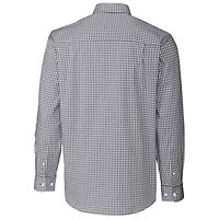 Cutter  Buck LSU Tigers Easy Care Stretch Gingham Long Sleeve Button-Down Shirt
