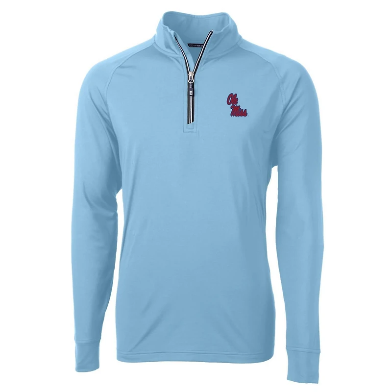 Cutter Buck Ole Miss Rebels Adapt Eco Knit Quarter-Zip Pullover Jacket