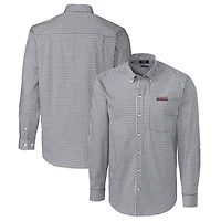 Cutter  Buck Texas Tech Raiders Easy Care Stretch Gingham Long Sleeve Button-Down Shirt