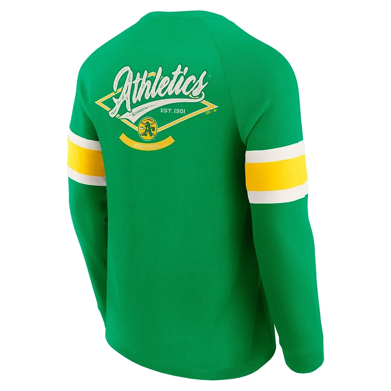 Darius Rucker Collection by Fanatics Athletics Waffle-Knit Raglan Long Sleeve Henley T-Shirt