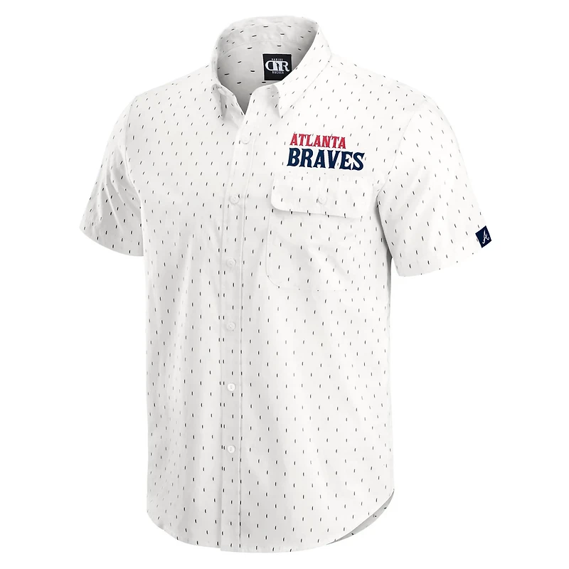 Darius Rucker Collection by Fanatics Atlanta Braves Printed Button-Down Shirt