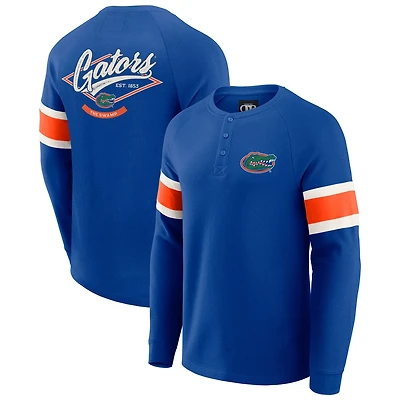 Darius Rucker Collection by Fanatics Florida Gators Waffle-Knit Raglan Long Sleeve Henley T-Shirt