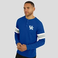Darius Rucker Collection by Fanatics Kentucky Wildcats Waffle-Knit Raglan Long Sleeve Henley T-Shirt