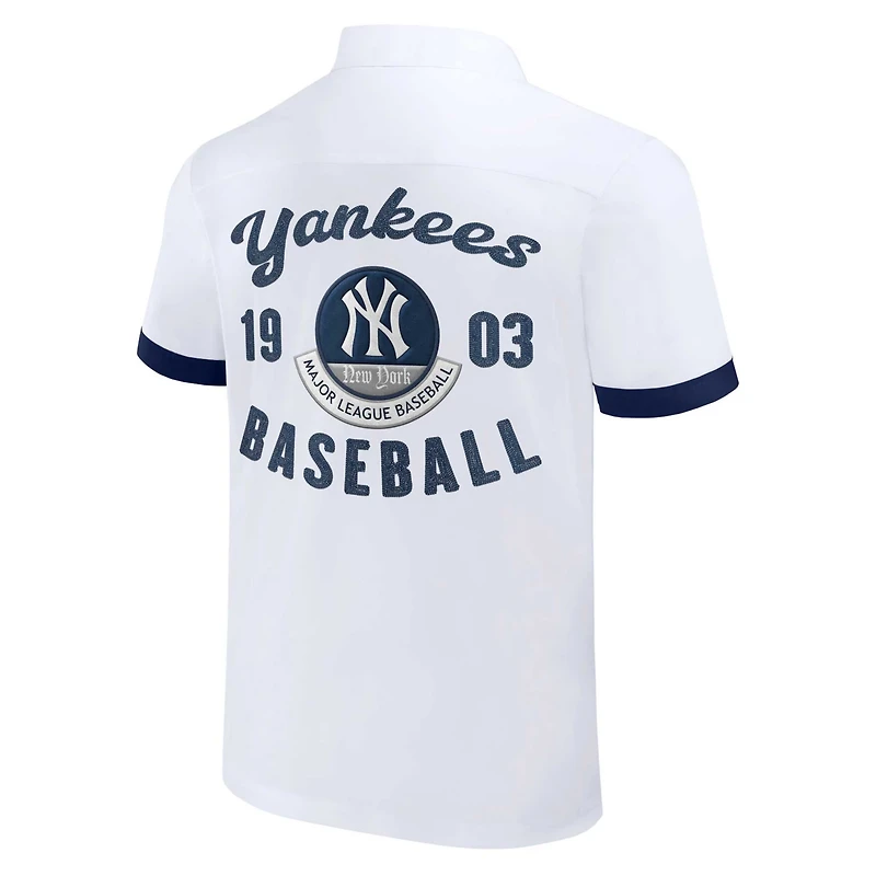 Darius Rucker Collection by Fanatics New York Yankees Bowling Button-Up Shirt